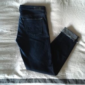 AG the Legging Ankle with Raw Hem